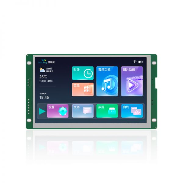 HYW070M 無(wú)觸摸 通信支持RS232/TTL/485，超性價(jià)比款